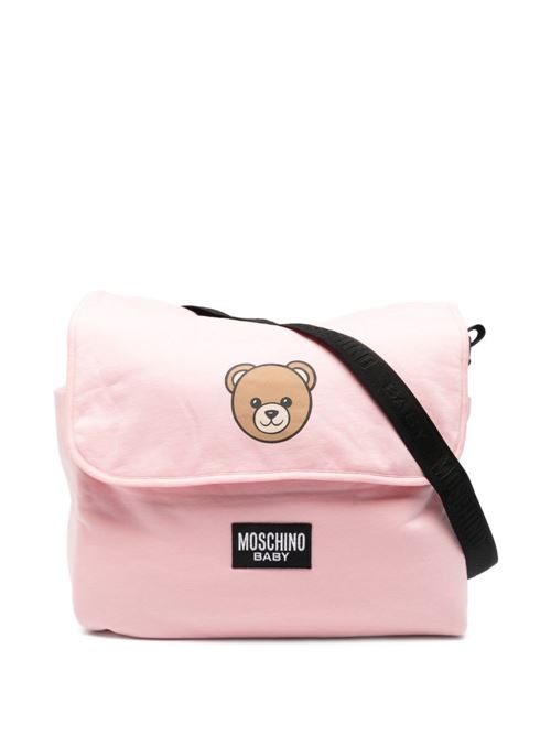 Borsa unisex Moschino Baby rosa con logo MOSCHINO BABY | MUX05VLCA1950209